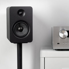 Kanto YU Passive 5.25" Speakers with 1" Silk Dome Tweeter and 5.25" Kevlar Woofer - Black, Pair