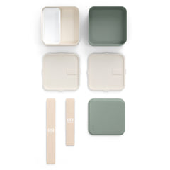 Monbento Mb Square Bento Box - Bi-Colour Green