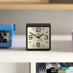 Newgate Cube Mantel Clock-Black
