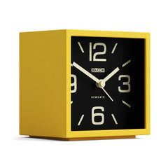 Newgate Cube Mantel Clock-Citrus Yellow