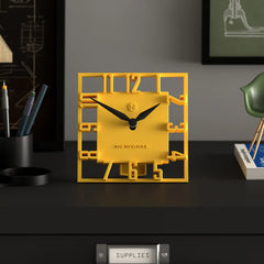 Newgate Highline Mantel Clock-Yellow