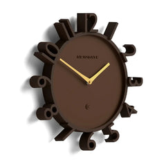 Newgate Monorail Wall Clock-Brown