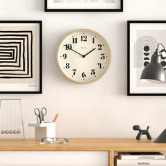Newgate Number Four Theatre Wall Clock-Faux Wood