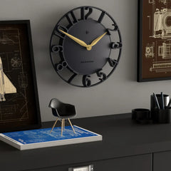 Newgate Time Traveller Wall Clock-Petrol Blue