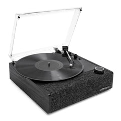 Victrola Eastwood II Turntable - Black + Turntable Stand Bundle - Black