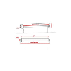 Outdoor Roller Blind Sun Screen Awning With Aluminium Hood 1.8,