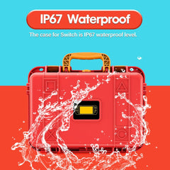 DEVASO Carrying Case for Nintendo Switch OLED Case, Professional Safe Hard-Red & Blue