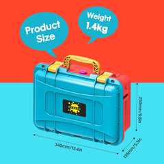 DEVASO Carrying Case for Nintendo Switch OLED Case, Professional Safe Hard-Red & Blue