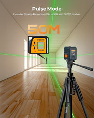 Cigman Line Laser, 100ft Self Leveling Laser Level with Magnetic Bracket, Green Laser Level for Picture Hanging, Home Renovation, DIY and Tile