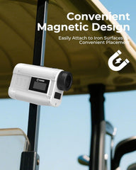 Golf Rangefinder with Slope, CIGMAN 1312 Yards Range Finder Golf, External Color Display, Flag Lock Vibration, 6X Magnification, Rechargeable Laser Range Finder with Magnetic
