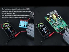 KAIWEETS Smart Multimeter Rechargeable Electrical Tester with Auto Ranging Digital Voltmeter Measures Voltage Current Resistance Continuity Capacitance Temperature Frequency NCV 6000 Counts TRMS