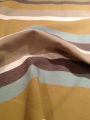 Pack of 4 Corban Aqua Rectangle 35x70cm Striped Multicoloured Cushion Cover Nautical