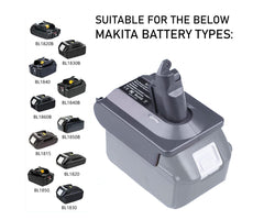 Makita 18V To Dyson V7 & V8 Battery Converter / Adapter