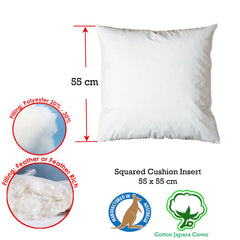 Duck Feather Rich Fill Cushion Inserter Square 55 x 55cm