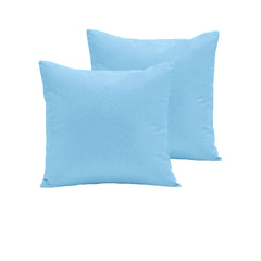 Pair of 280TC Polyester Cotton European Pillowcases Sky