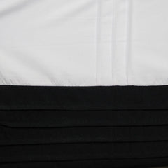 Pintuck Black Quilt Cover Set Single