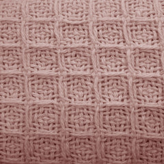 Cotton Waffle Blanket Dusty Pink King