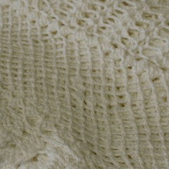 Linen Knitted Crochet Cotton Tablecloth Square 137 x 137cm Scalloped Edge 4-Seater