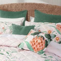 Bianca Sidney Blush Printed Floral Bedspread Set King