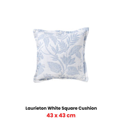 Bianca Laurieton White Coordinate Square Filled Cushion 43 x 43cm