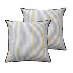 Bianca Pair of Baxter Grey European Pillowcases