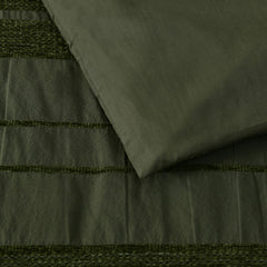 Bianca Avery Forest Chenille Striped Quilt Cover Set King