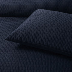 Bianca Burleigh Ink Jacquard Quilt Cover Set Super King