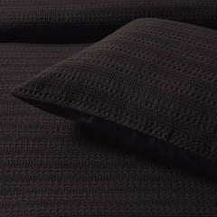 Bianca Kahlani Chocolate Waffle Quilt Cover Set Queen