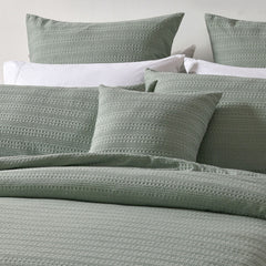 Bianca Kahlani Sage Waffle Quilt Cover Set Queen