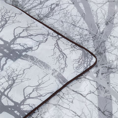 Bianca Myrtleford Grey Cotton Sateen Quilt Cover Set Super King