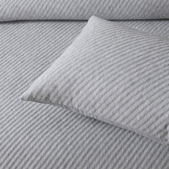 Bianca Pesaro Grey Polyester Cotton Quilt Cover Set Super King