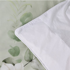 Bianca Salisbury Sage Floral Cotton Sateen Quilt Cover Set Queen