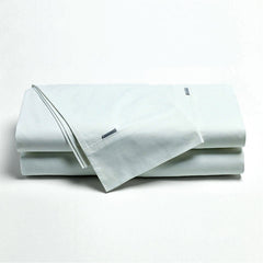 Bianca Heston Cotton Percale Sheet Set White Double