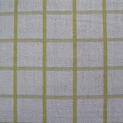 Cotton Grid Checks Oblong Table Cloth Yellow 130 x 180cm
