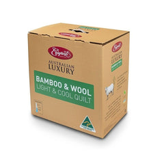 Easyrest Australian Made Light & Cool Bamboo / Wool Quilt for Spring/ Summer Queen