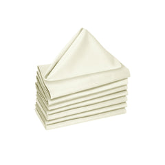 Hoydu Set of 8 Cotton OR Poly Cotton Napkins Marshmallow