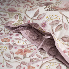 PIP Studio Garden of Dove Off White Cotton Cover Oblong Cushion 35cm x 60cm