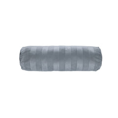KAAT Amsterdam Softy Stripe Blue Grey Oblong Neckroll Filled Cushion 22cm x 70cm
