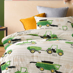 Happy Kids Country Harvest Washed Quilt Cover Set Single