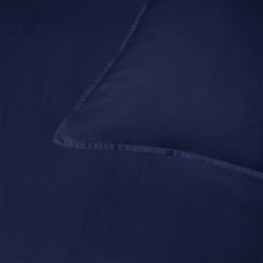 Accessorize 400TC Navy Bamboo Cotton Double Stitch Quilt Cover Set King
