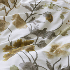 Bedding House Elizabeth White Cotton Sateen Quilt Cover Set King