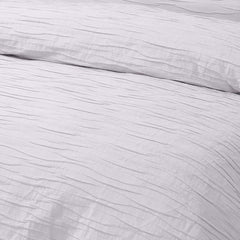 Vintage Design Homewares Malvern White Cotton Quilt Cover Set Queen