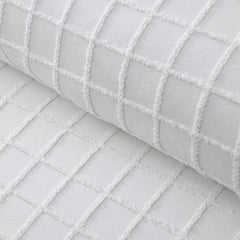 Vintage Design Homewares Parquet White Polyester Cotton Quilt Cover Set Queen