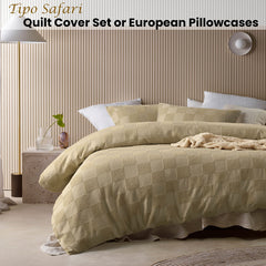 Accessorize Tipo Safari Chenille Quilt Cover Set Single