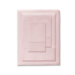 Accessorize 400TC Blush Bamboo Cotton Mega / Super Sheet Set 50cm Wall Queen