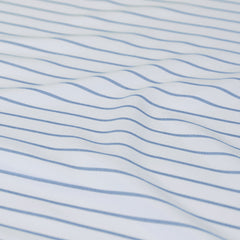 Ardor Frankie Blue Stripe Yarn Dyed Reversible Quilt Cover Set Queen