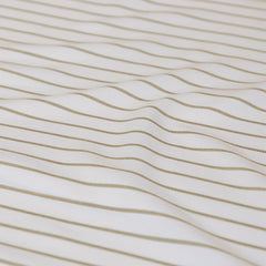 Ardor Frankie Natural Stripe Yarn Dyed Reversible Quilt Cover Set Queen