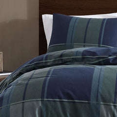 Ardor Sommers Dark Khaki Cotton Flannelette Quilt Cover Set Queen