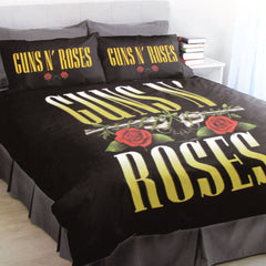 Guns N' Roses Quilt Cover Set Double 180 x 210cm