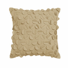 Rapee Petal Filled Cushion - Camel